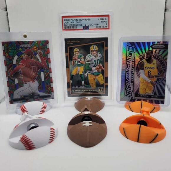 Trading Card Display Stand | Adjustable to 15.5mm | Football-Baseball-Basketball - Picture 1 of 6